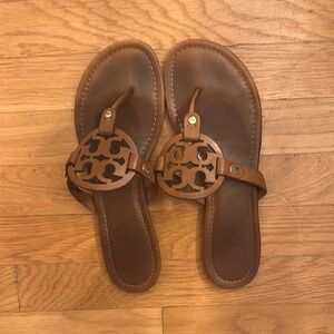 Tory Burch Brown Miller Sandals